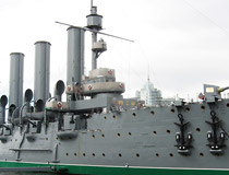 Aurora cruiser in Saint Petersburg