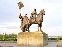 Monument to Bogdan Khitrovo - the founder of Simbirsk (Ulyanovsk)